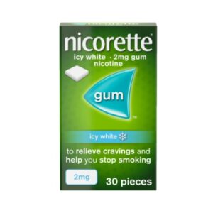 Nicorette Gum Icy White 2Mg Gum 30 Piece