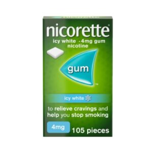 Nicorette Gum Icy White 4Mg Gum 105 Piece