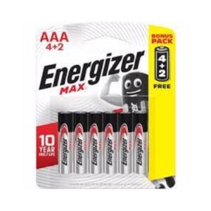 Energizer Max Bty Aaa 4+2 Free