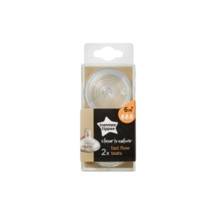 Tommee Tippee Fast Flow Teat 2Pk 6M+