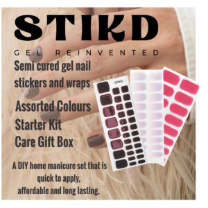 Stikd Semi/C Gel Nail Wrap Cherry B