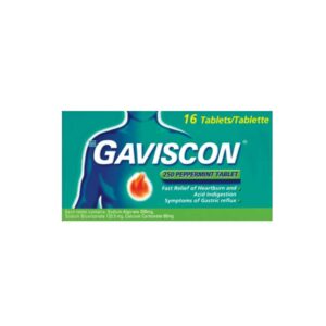 Gaviscon Peppermint 16 Tablets
