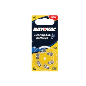 Rayovac Hearing Aid Battery 10 6'S