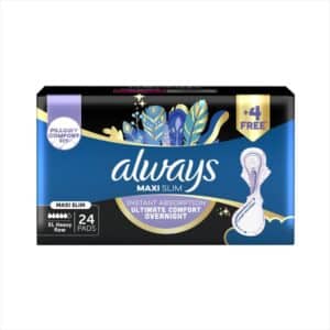 Always Maxi Slim Ultra Comfort Overnight 24'S