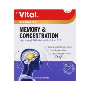 Vital Memory Plus Concetration Caps 60'S
