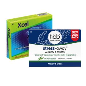 Tibb Xcel Tabs 60 + Stress Away 20