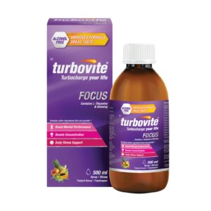 Turbovite Focus Alcohol Free Syrup 500Ml