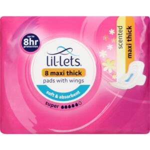 Lillets Maxi Pads Super 8'S Scented