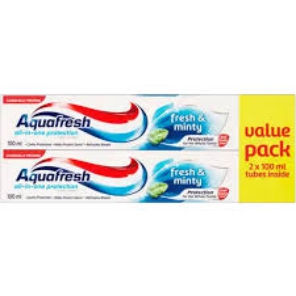 Aquafresh T/P Fresh & Minty 100Mlx2
