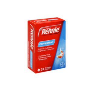 Rennies Peppermint Tabs 24'S 1 + 1