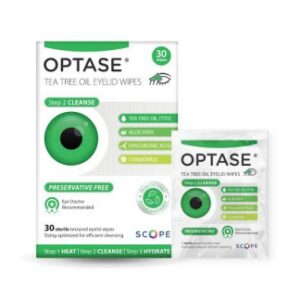 Optase Tea Tree Oil Lid Wipes